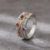 Fashion Cubic Zirconia Delicate Women Weight Loss Ring Couple Health Care Jewelry Cross Geometric CZ Dancing Party Wedding Rings