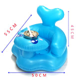 New Multifunctional Baby Children Inflatable Bathroom Sofa PVC Inflatable Seat Learn Dinner Chair Portable Bath Stool for Babies