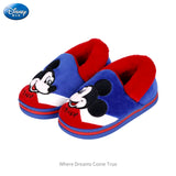 Mickey Mouse Cotton Shoes Flats Baby Boys Girls Plush Winter Flats Shoes Child Girls Slip on Kids Warm Shoes Casual Flats