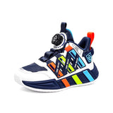 New Boys Basketball Shoes Children Shoes PU Leather Autumn Sports Luxury Running Outdoor School Kids High Top Sneaker for Boy