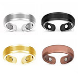 Magnetic Therapy Rings Women Men Fashion Slimming Fat Burning Opening Rings Lymphatic Detox Magnetic Health Care Jewelry