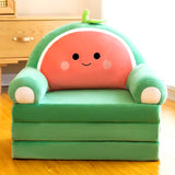 Three-Layer Folding Kid Sofa Fashion Cartoon Crown Seat Cute Baby Resting Chair Kindergarten Cushion Lazy Sofa Child Chair