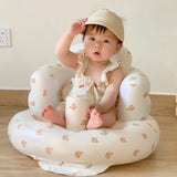 Baby Seat Cartoon Inflatable Small Sofa Multi-Functional Bath Chair Kids Dining Chair Portable Outdoor Travel Camping Chairs