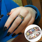 Fashion Cubic Zirconia Delicate Women Weight Loss Ring Couple Health Care Jewelry Cross Geometric CZ Dancing Party Wedding Rings