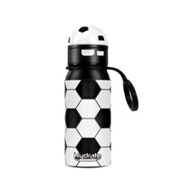 Hydrate Factory Soccer Water Bottle With Straw And Strap For Soccer Lovers