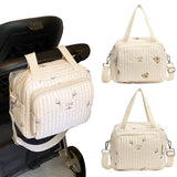Korea Mommy Bag Baby Stroller Nappy Bag Baby Diaper Organizer Portable Tote Bags Maternity Multi-Function Travel Messenger Bags