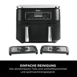 Ninja Foodi MAX Dual Zone Heißluftfritteuse [AF400EUCP] Amazon Exclusive, ‎2470 Watt , 9,5 L, 2 Heißluft-Frittierfächer, 6 Funktionen, 27 x 41.5 x 32.5 cm, Kupfer/Schwarz