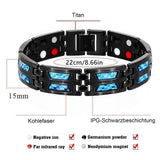 MOKIDO Magnetarmband Herren, Noruion Far-Infrarot-Ionen-Armband, 2024 Herrenarmbänder Längenverstellbar Mit, Magnetarmband Magnetbänder Für Herren Jungen und Mädchen