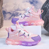Children Winter Sneakers Warm Fur Shoes 5-9Y Girls Boys Toddlers PU Shoes Kids Colorful Sports Flats Shoes Waterproof 2023