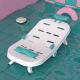Foldable Shampoo Chaise Longue for Baby Sofa Non-Slip Kids Beach Chair Toy Children Adjustment Shampoo Recliner Seat