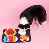 Italian Feast Snuffle Mat Interactive Dog Foraging Mat, Encourage Natural Foraging Skills, Durable And Machine Washable, Suitable For Large Medium Small Dogs