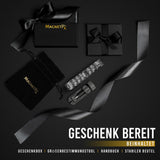MagnetRX® Ultrastarkes Magnetarmband – Magnetbänder für Herren – Herrenarmband längenverstellbar mit Größenbestimmungswerkzeug (Schwarz)