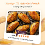 COSORI Heißluftfritteuse 2 Kammern, Airfryer Testsieger der Stiftung Warentest, 6-in-1 Dual Zone Air fryer 8,5 L, Heissluftfritteuse Doppelkammer mit Sichtfenster, energiesparend