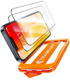 TORRAS For 17 Pro Max Tempered Glass [Full Screen] Top Shatterproof Film for 17 Pro Max Screen Protector 9H+ Protective Glass [Car Installation] Anti-Fingerprint, Pack of 2