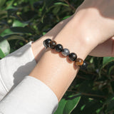Attraction Zen Armband Dreifacher Schutz - Tigerauge, schwarzer Obsidian, Hämatit | ALLE STEINE IN UNSEREN ARMBÄNDERN SIND NATÜRLICH