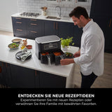 Ninja Foodi MAX Dual Zone Heißluftfritteuse [AF400EUCP] Amazon Exclusive, ‎2470 Watt , 9,5 L, 2 Heißluft-Frittierfächer, 6 Funktionen, 27 x 41.5 x 32.5 cm, Kupfer/Schwarz