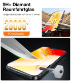 TORRAS For 17 Pro Max Tempered Glass [Full Screen] Top Shatterproof Film for 17 Pro Max Screen Protector 9H+ Protective Glass [Car Installation] Anti-Fingerprint, Pack of 2