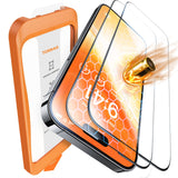 TORRAS For 17 Pro Max Tempered Glass [Full Screen] Top Shatterproof Film for 17 Pro Max Screen Protector 9H+ Protective Glass [Car Installation] Anti-Fingerprint, Pack of 2