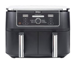 Ninja Foodi MAX Dual Zone Heißluftfritteuse [AF400EUCP] Amazon Exclusive, ‎2470 Watt , 9,5 L, 2 Heißluft-Frittierfächer, 6 Funktionen, 27 x 41.5 x 32.5 cm, Kupfer/Schwarz