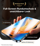 TORRAS For 17 Pro Max Tempered Glass [Full Screen] Top Shatterproof Film for 17 Pro Max Screen Protector 9H+ Protective Glass [Car Installation] Anti-Fingerprint, Pack of 2