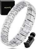 MagnetRX® Ultrastarkes Magnetarmband – Magnetbänder für Herren – Herrenarmband längenverstellbar mit Größenbestimmungswerkzeug (Schwarz)