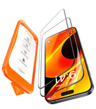 TORRAS For 17 Pro Max Tempered Glass [Full Screen] Top Shatterproof Film for 17 Pro Max Screen Protector 9H+ Protective Glass [Car Installation] Anti-Fingerprint, Pack of 2