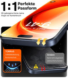 TORRAS For 17 Pro Max Tempered Glass [Full Screen] Top Shatterproof Film for 17 Pro Max Screen Protector 9H+ Protective Glass [Car Installation] Anti-Fingerprint, Pack of 2