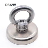 Strong Powerful Neodymium Magnet round Hook Salvage Magnet Sea Fishing Holder Pulling Mounting Pot with Ring 48Mm 60Mm 67Mm 94Mm