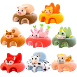 Cute Cartoon Baby Sofa Cover Learning to Sit Seat Feeding Chair Case Kids Baby Sofa Skin Infant Baby Seat Sofa without Cotton