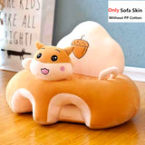 Cute Cartoon Baby Sofa Cover Learning to Sit Seat Feeding Chair Case Kids Baby Sofa Skin Infant Baby Seat Sofa without Cotton