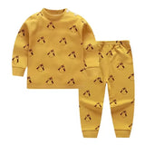 2024 Spring Autumn New Baby Clothing Set Cartoon Cotton Baby Boys Clothing Girls Suit Set 0-3 Year Baby Clothes