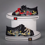 Disney Spiderman Children Canvas Shoes Girls Running Sneakers Spring Fashion Teenager Kids Shoes for Boys Casual Shoes 26-36