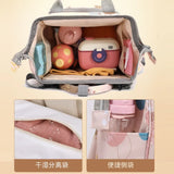 USB Mommy Diaper Bags Baby Stroller Hanging Bag Maternity Large Capacity Dry and Wet Separation Nappy Backpacks Baby Nursing Bag