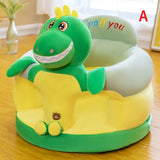 1Pc Baby Sofa Support Seat Cover Toddler Cartoon Plush Chair Learning to Sit Comfortable Washable without Filler Cradle