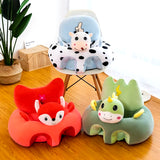 Cute Cartoon Baby Sofa Cover Learning to Sit Seat Feeding Chair Case Kids Baby Sofa Skin Infant Baby Seat Sofa without Cotton