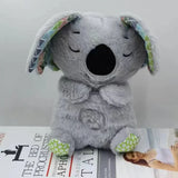 Cute Soothing Koala Bear Sleep Toys for Kids Baby Calming Anxiety Relief Breathing Koala Toy Sleep Buddy Plush Doll with Lights
