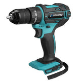 Drillpro Schlagbohrmaschine mit 10 mm Spannfutter, 350 Nm, kabellose elektrische Bohrmaschine für Mak18V-Akku, 4000 U/min, LED-Licht, Bohrmaschinen