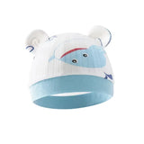 Cotton Fetal Cap Cartoon Print Newborn Baby Hat Soft Comfortable Nursery Beanie Hat for Infant Newborn Accessories