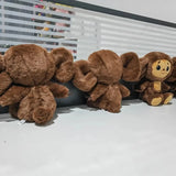 New Russia Anime Cheburashka Plush Doll Big Eyes Monkey Чебурашка Stuffed Plushie Toys Lovely Appease Pillow for Kids Gifts