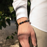 Attraction Zen Armband Dreifacher Schutz - Tigerauge, schwarzer Obsidian, Hämatit | ALLE STEINE IN UNSEREN ARMBÄNDERN SIND NATÜRLICH