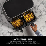 Ninja Foodi MAX Dual Zone Heißluftfritteuse [AF400EUCP] Amazon Exclusive, ‎2470 Watt , 9,5 L, 2 Heißluft-Frittierfächer, 6 Funktionen, 27 x 41.5 x 32.5 cm, Kupfer/Schwarz