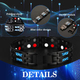 Zoonvii Obsidian Armband, Schwarzer Turmalin Stein Armband, Schwarzer Obsidian Armband Herren, Armband Dreifachem Schutz, Obsidian Hämatit Armband, Geschenk für Freunde, Ehemann, Vater