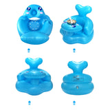 New Multifunctional Baby Children Inflatable Bathroom Sofa PVC Inflatable Seat Learn Dinner Chair Portable Bath Stool for Babies