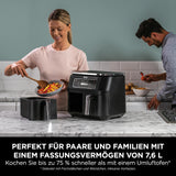 Ninja Foodi MAX Dual Zone Heißluftfritteuse [AF400EUCP] Amazon Exclusive, ‎2470 Watt , 9,5 L, 2 Heißluft-Frittierfächer, 6 Funktionen, 27 x 41.5 x 32.5 cm, Kupfer/Schwarz
