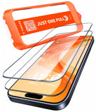 TORRAS For 17 Pro Max Tempered Glass [Full Screen] Top Shatterproof Film for 17 Pro Max Screen Protector 9H+ Protective Glass [Car Installation] Anti-Fingerprint, Pack of 2