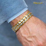 MagnetRX® Ultrastarkes Magnetarmband – Magnetbänder für Herren – Herrenarmband längenverstellbar mit Größenbestimmungswerkzeug (Schwarz)