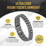 MagnetRX® Ultrastarkes Magnetarmband – Magnetbänder für Herren – Herrenarmband längenverstellbar mit Größenbestimmungswerkzeug (Schwarz)