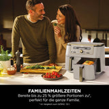 Ninja Foodi MAX Dual Zone Heißluftfritteuse [AF400EUCP] Amazon Exclusive, ‎2470 Watt , 9,5 L, 2 Heißluft-Frittierfächer, 6 Funktionen, 27 x 41.5 x 32.5 cm, Kupfer/Schwarz