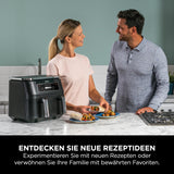 Ninja Foodi MAX Dual Zone Heißluftfritteuse [AF400EUCP] Amazon Exclusive, ‎2470 Watt , 9,5 L, 2 Heißluft-Frittierfächer, 6 Funktionen, 27 x 41.5 x 32.5 cm, Kupfer/Schwarz