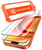 TORRAS For 17 Pro Max Tempered Glass [Full Screen] Top Shatterproof Film for 17 Pro Max Screen Protector 9H+ Protective Glass [Car Installation] Anti-Fingerprint, Pack of 2